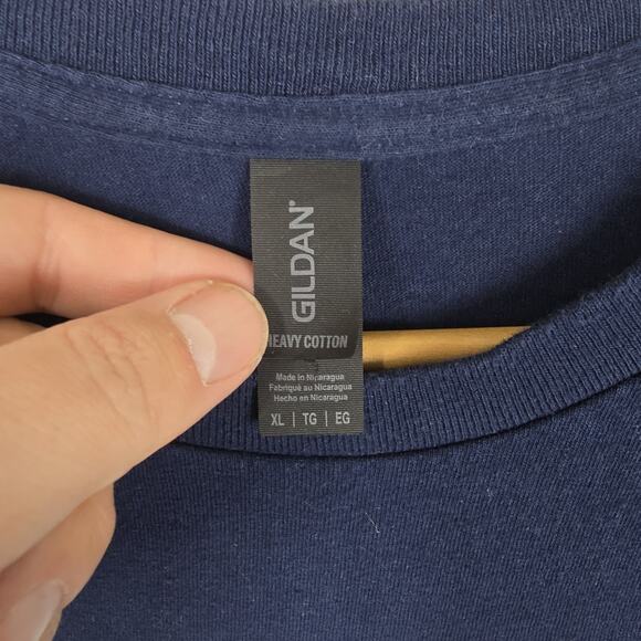 Trump 2024 Fight Political Shirt Mens XL Blue Short Sleeve Tee President MAGA - Picture 5 of 8